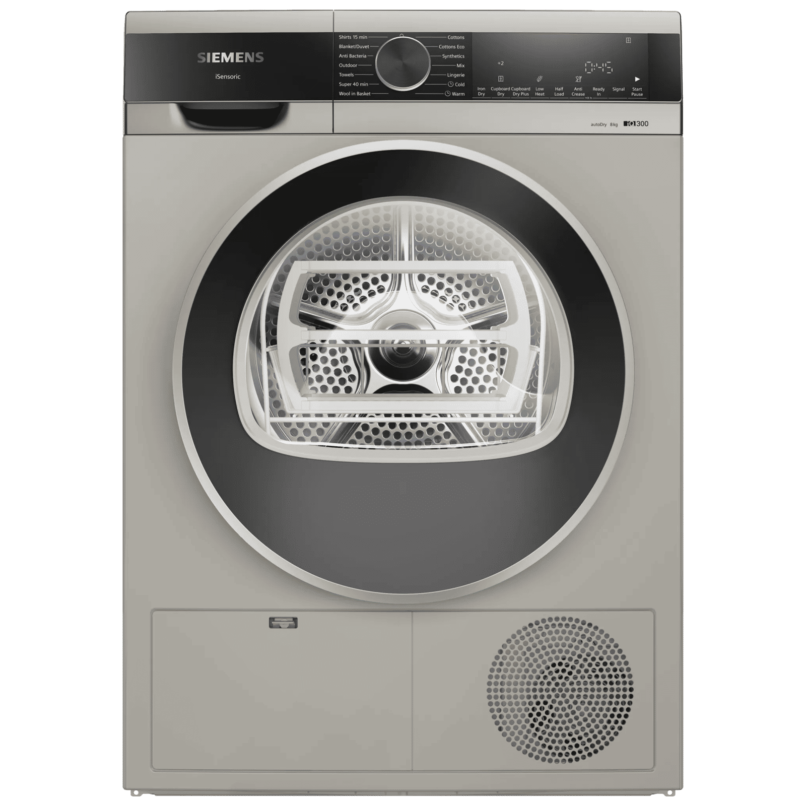 Buy SIEMENS iQ300 8 kg Fully Automatic Front Load Dryer (AutoDry Technology, WP31G208IN, Silver